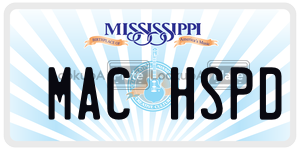 MACHSPD  license plate in MS