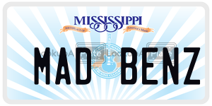 MADBENZ  license plate in MS