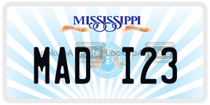 MADI23  license plate in MS