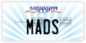 MADS  license plate in MS