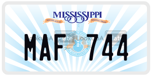 MAF744  license plate in MS