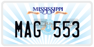MAG553  license plate in MS