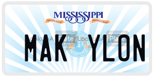 MAKYLON  license plate in MS