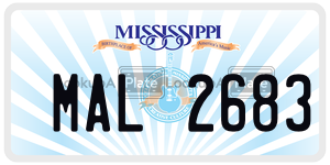 MAL2683  license plate in MS