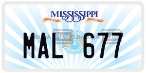 MAL677  license plate in MS