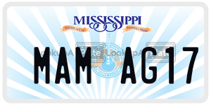 MAMAG17  license plate in MS