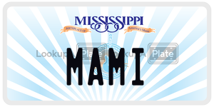 MAMI  license plate in MS