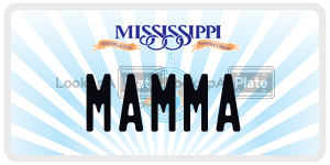 MAMMA  license plate in MS