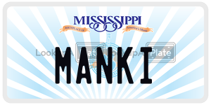 MANKI  license plate in MS