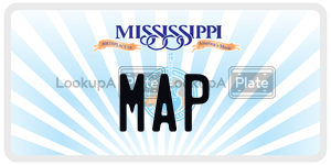MAP  license plate in MS