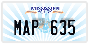 MAP635  license plate in MS