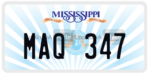 MAQ347  license plate in MS