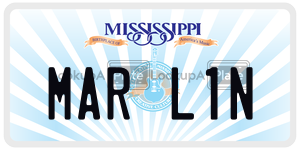 MARL1N  license plate in MS