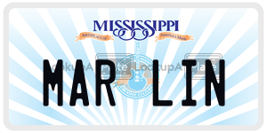 MARLIN  license plate in MS