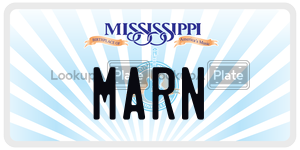 MARN  license plate in MS