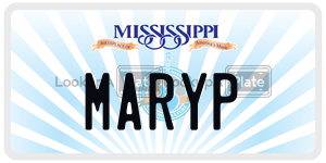 MARYP  license plate in MS