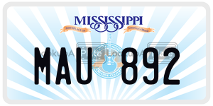 MAU892  license plate in MS