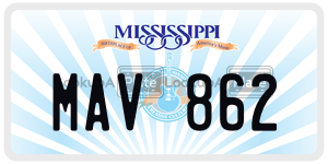 MAV862  license plate in MS