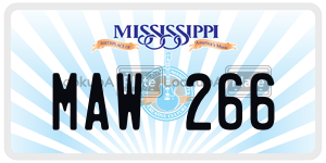 MAW266  license plate in MS