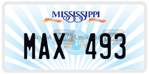 MAX493  license plate in MS
