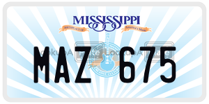 MAZ675  license plate in MS