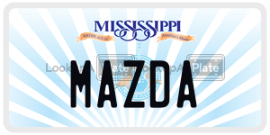 MAZDA  license plate in MS