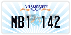 MB1142  license plate in MS
