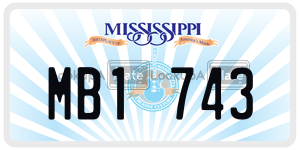 MB1743  license plate in MS