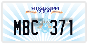 MBC371  license plate in MS