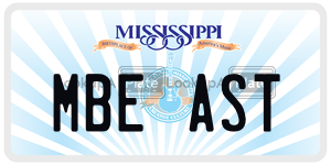 MBEAST  license plate in MS