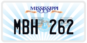 MBH262  license plate in MS