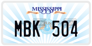 MBK504  license plate in MS