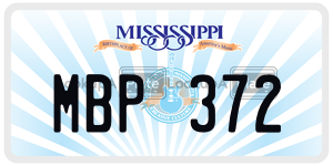 MBP372  license plate in MS