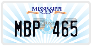 MBP465  license plate in MS