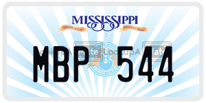 MBP544  license plate in MS