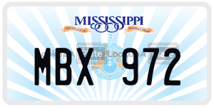 MBX972  license plate in MS