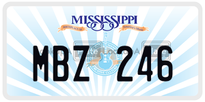 MBZ246  license plate in MS