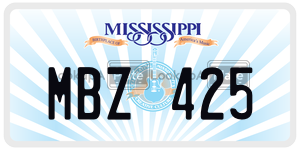 MBZ425  license plate in MS