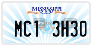 MC13H30 license plate in Mississippi