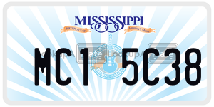 MC15C38  license plate in MS
