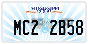 MC22B58  license plate in MS