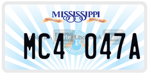 MC4047A  license plate in MS