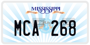 MCA268  license plate in MS