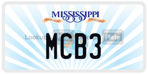 MCB3  license plate in MS
