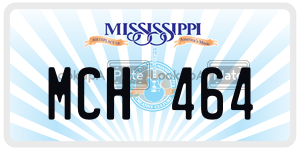 MCH464  license plate in MS
