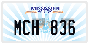 MCH836  license plate in MS