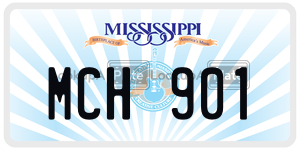MCH901 license plate in Mississippi