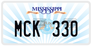 MCK330  license plate in MS