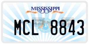 MCL8843  license plate in MS