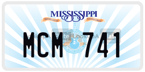 MCM741  license plate in MS
